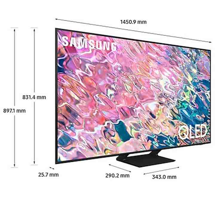 Samsung Q60B Ultra HD (4K) Tizen™ QLED 65 inch(163 cm) QA65Q60B (2022 Model Edition)